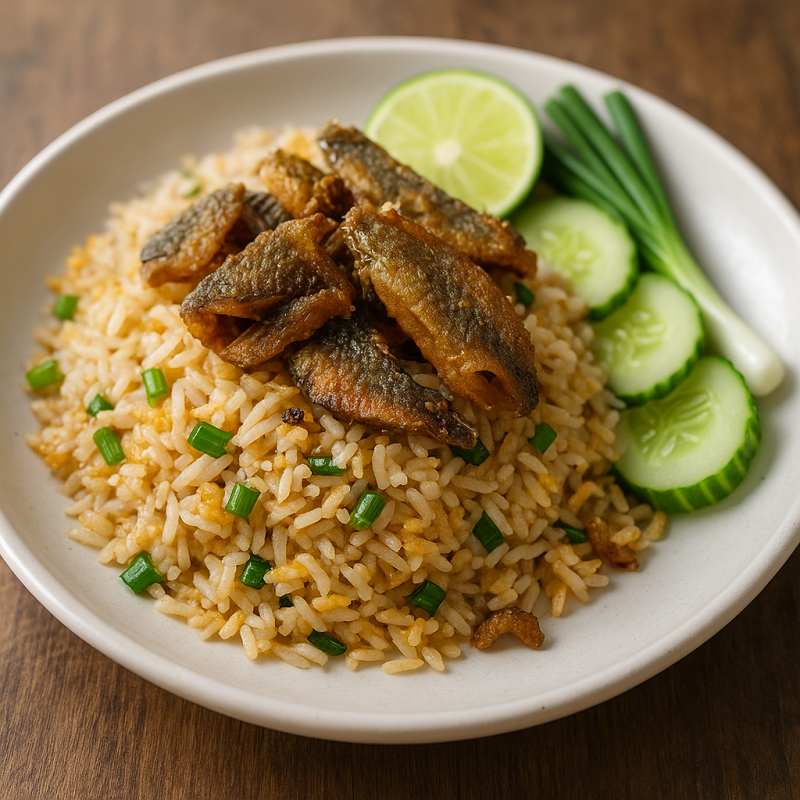 ข้าวผัดปลาสลิด