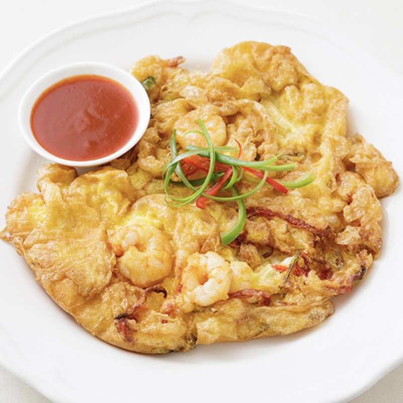 ไข่เจียวกุ้งสับ (เล็ก)